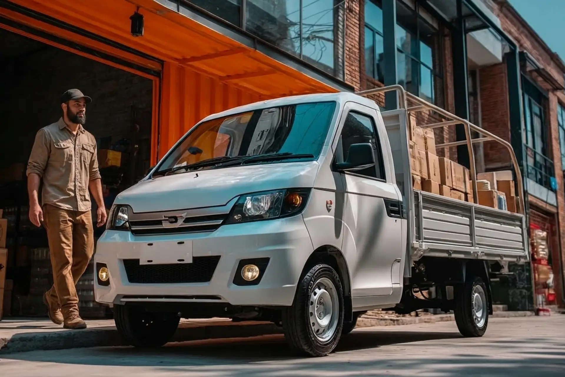 Vehículo utilitario Karry para transporte de carga de pymes